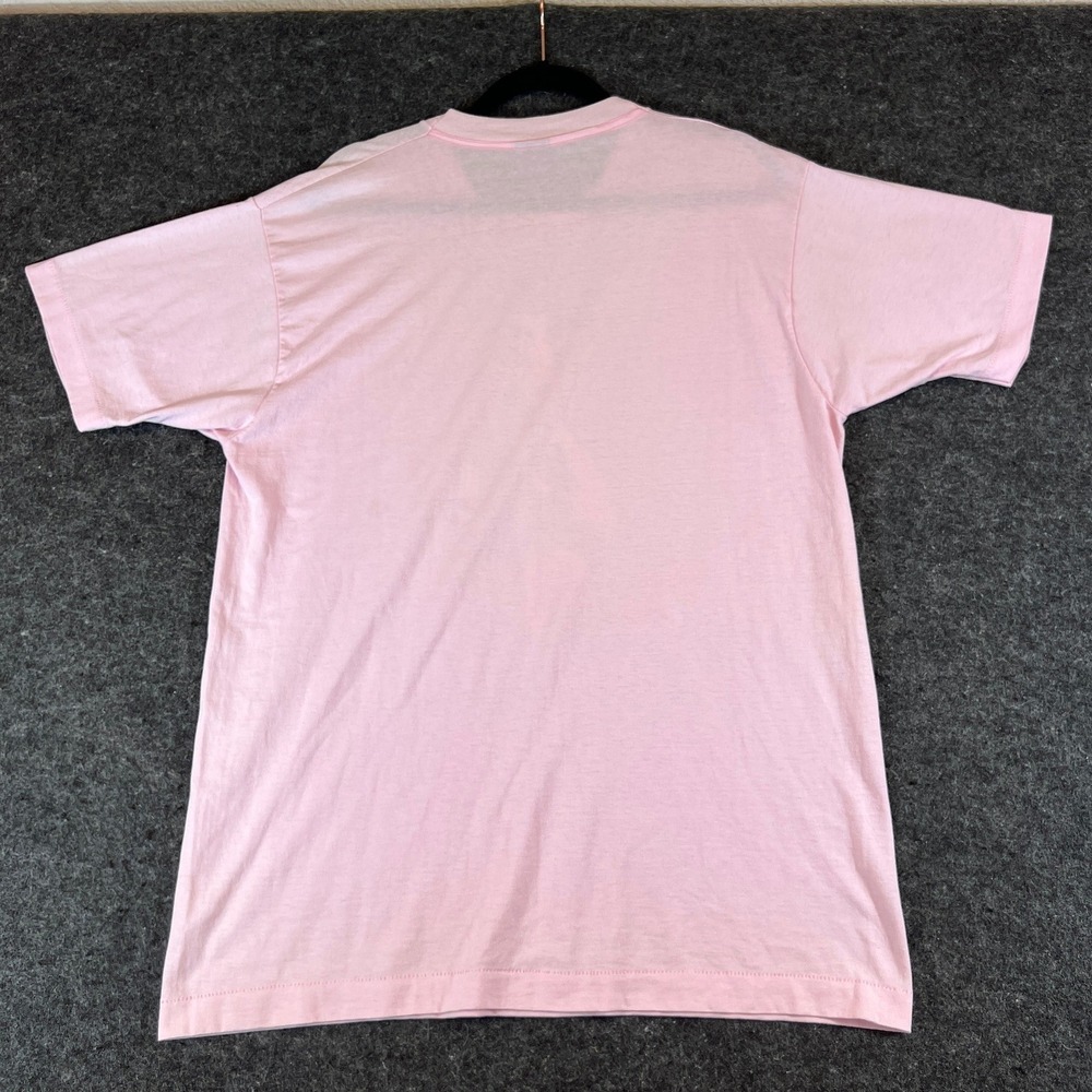Vintage 90s The Wild Side Shirt Mens XL Pink Milk Shake Cow Animal Graphic Tee - Picture 6 of 8